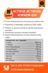 ACTIBIYOL Koenzim Cinsel Istek Ve Sperm Takviye Gıda Q10 L-arjinin Ginseng Demir Dikeni Epimedium