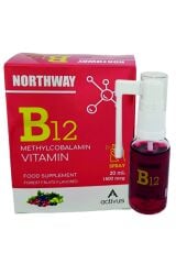 Northway Metilkobalamin B12 Vitamin 20ml 1500 Mcg Dil Altı Sprey Orman Meyve Aromalı Methylcobalamin