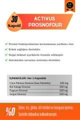 ACTIVUS PROSNOFOUR - Erkekler İçin Sağlığı ve Hormonal Denge Takviye Edici Gıda | 30 Kapsül