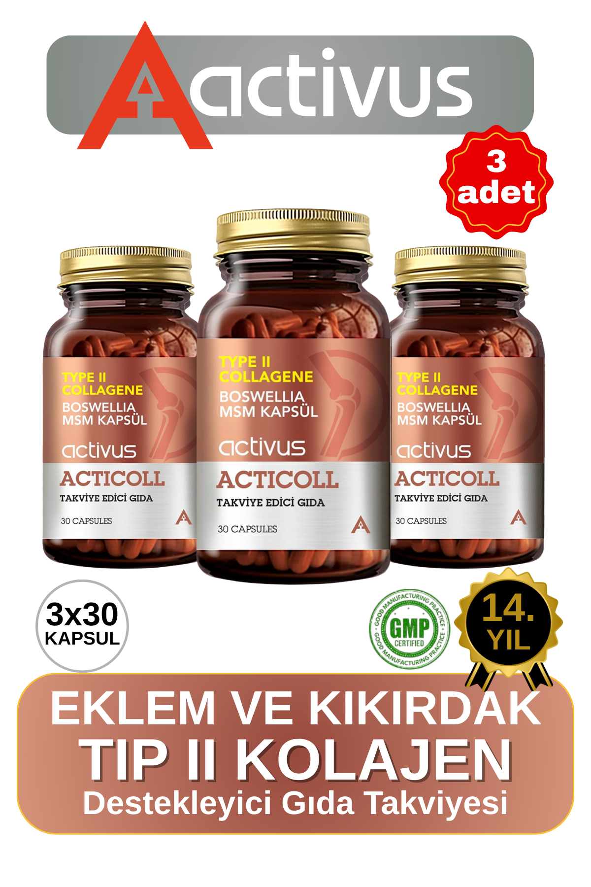 Acticoll Kolajen 3'lü Paket